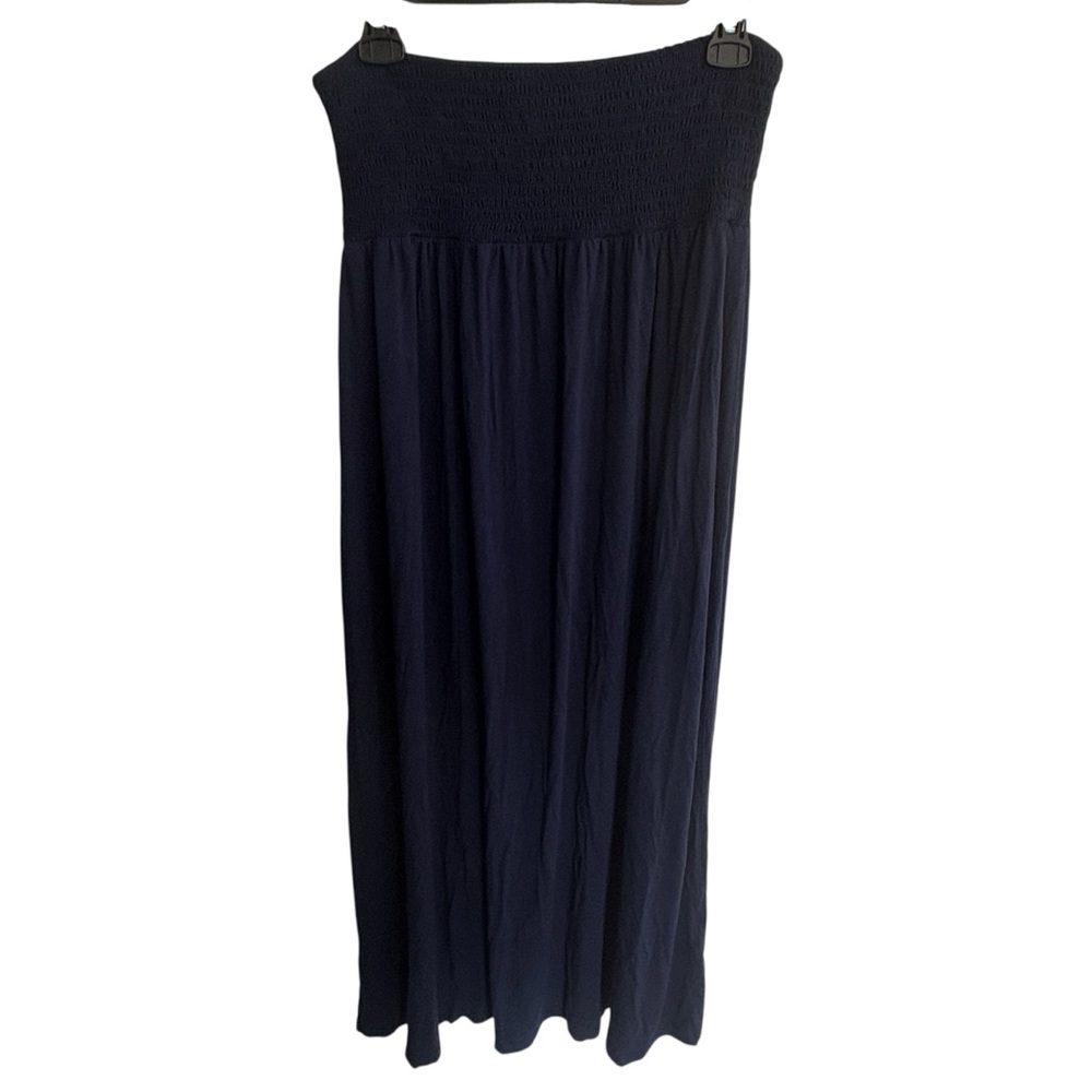 Artisan NY woman’s high waisted navy blue maxi skirt, size large